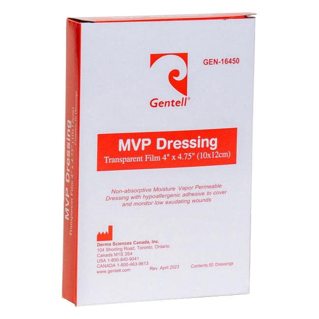 Gentell MVP Transparent Dressing, 4 x 4.75 Inch - Image 1