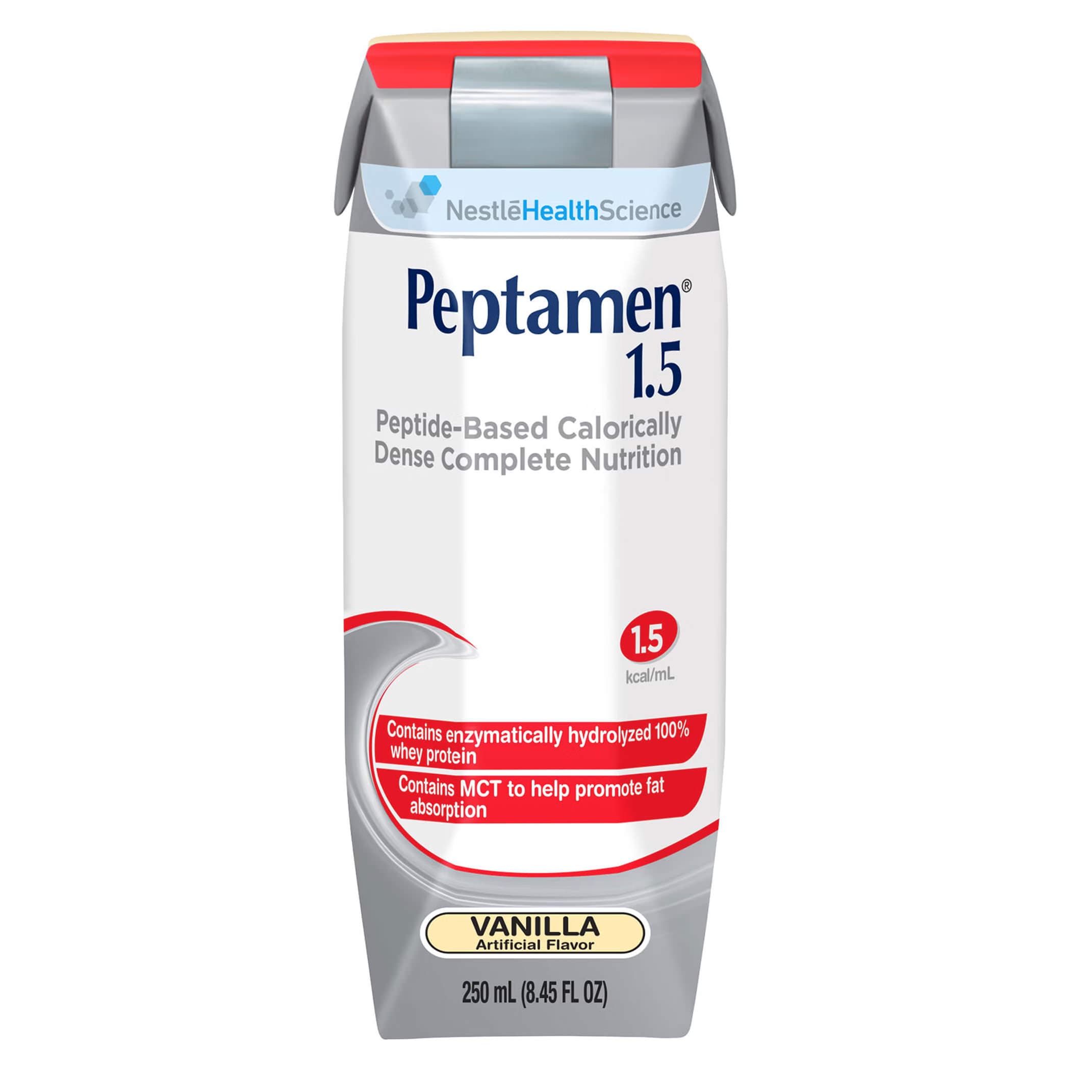 Peptamen 1.5 Peptide-Based Nutritionally Complete Formula, Vanilla, 8.45 oz - Each - Image 1