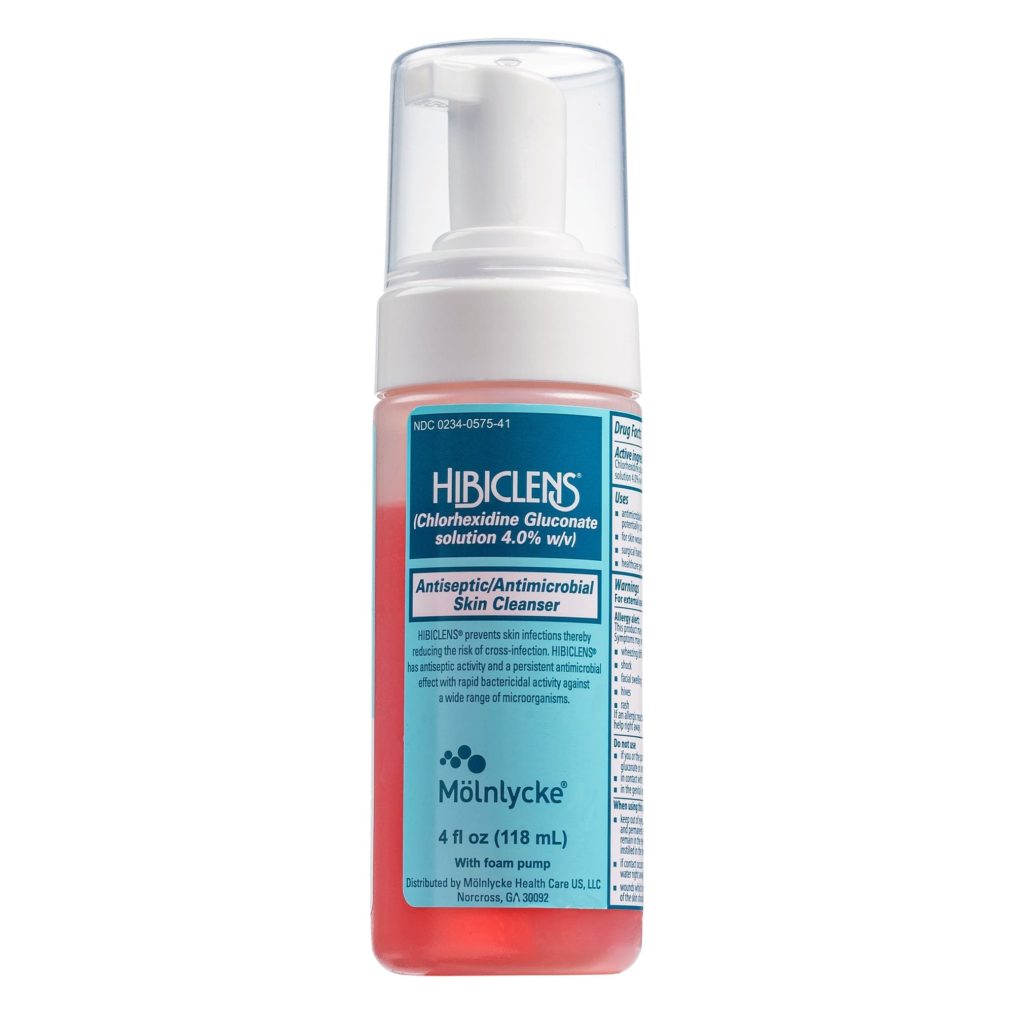 Hibiclens Antiseptic and Antimicrobial Skin Cleanser Liquid, Pump Bottle, 4 oz - Each - Image 1
