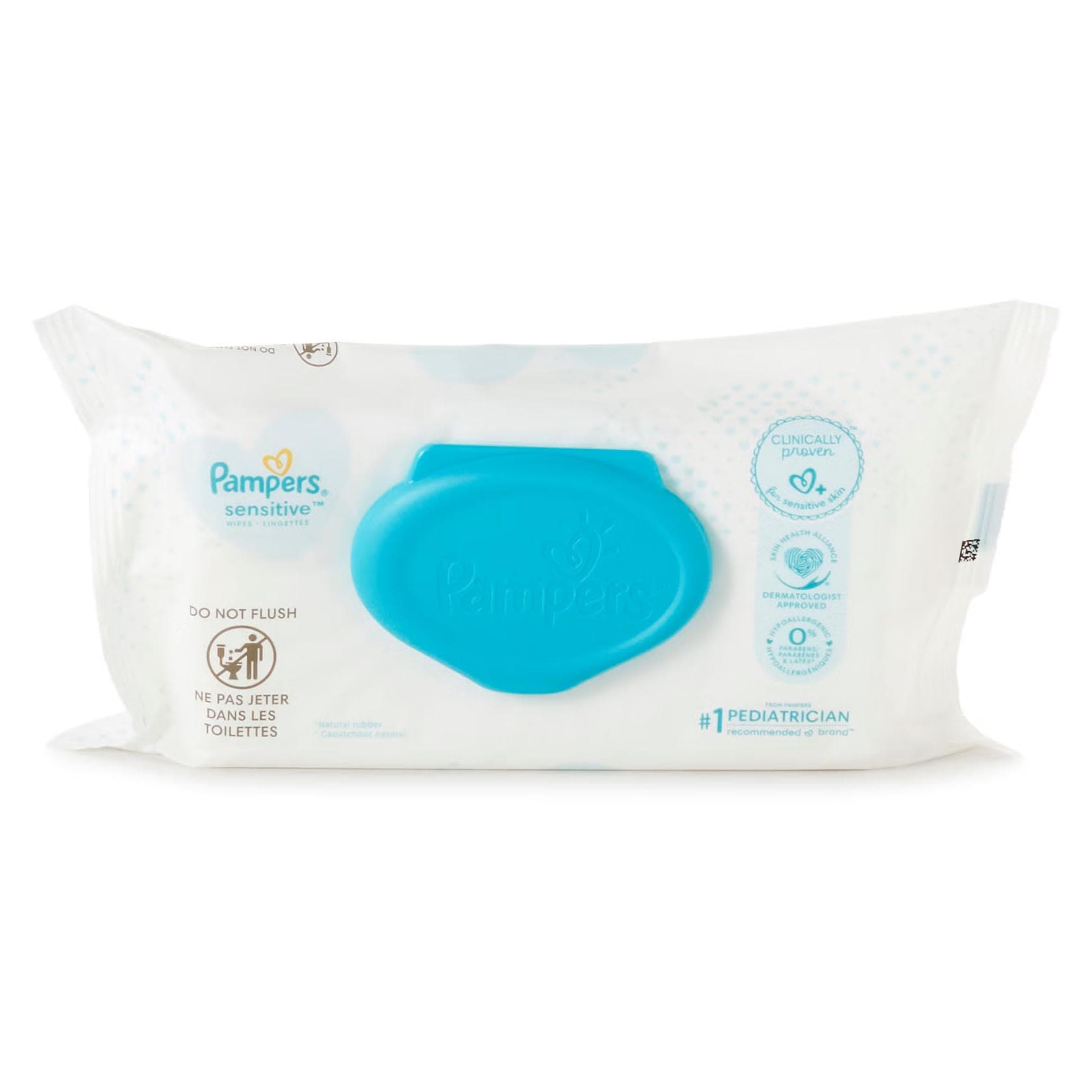 Pampers Sensitive Baby Wipe, 6-4/5 x 7 Inch - Case of 448 - Image 1