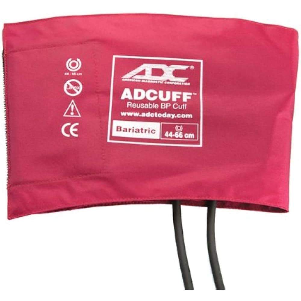 Adc Adcuff Bariatric Sphyg Cuff, Inflation System, Burgundy - Image 1