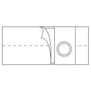 Nu-Hope 6" Regular Elastic Flat Panel Ostomy Support Belt, 2-3/4" Left, X-Large - Each - Image 1