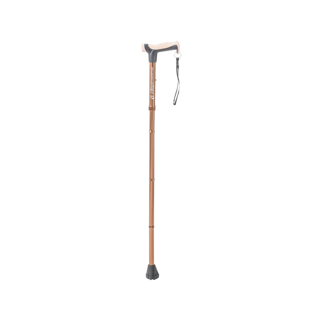 Drive Airgo Comfort-Plus Folding Cane, Coral - Each - Image 1