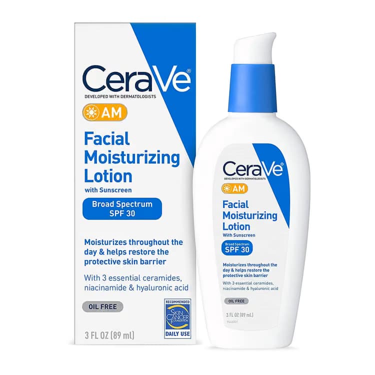 CeraVe AM Facial Moisturizing Lotion With Sunscreen - Image 1