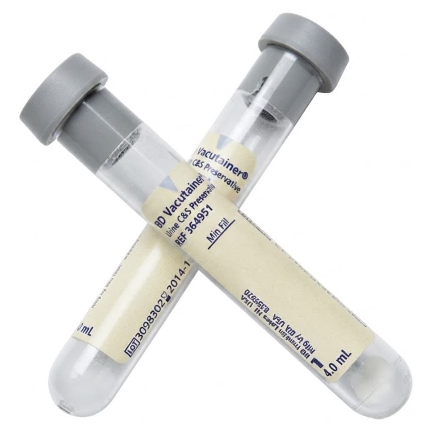 BD Vacutainer Plus C and S Preservative Urinalysis Tube - Case of 1000 - Image 1