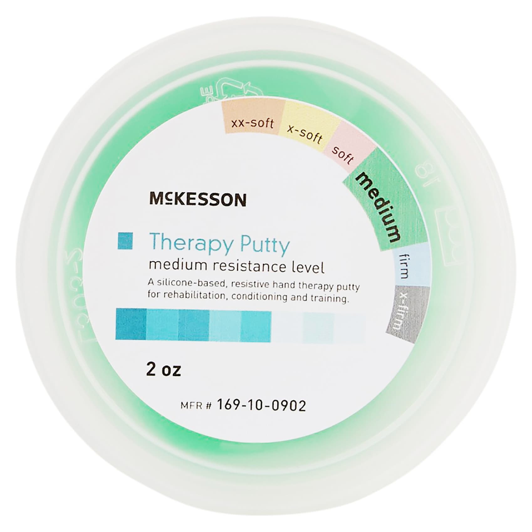 McKesson Green Therapy Putty, Medium, 2 oz. - Image 1