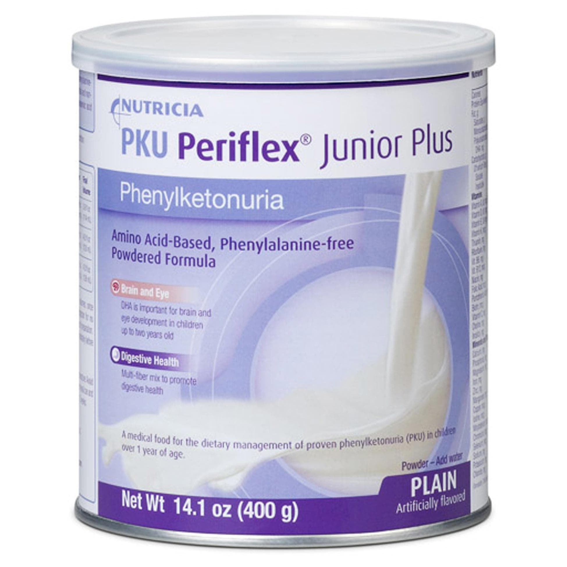 PKU Periflex Junior Plus PKU Oral Supplement, Plain, 14.1 oz - Case of 6 - Image 1