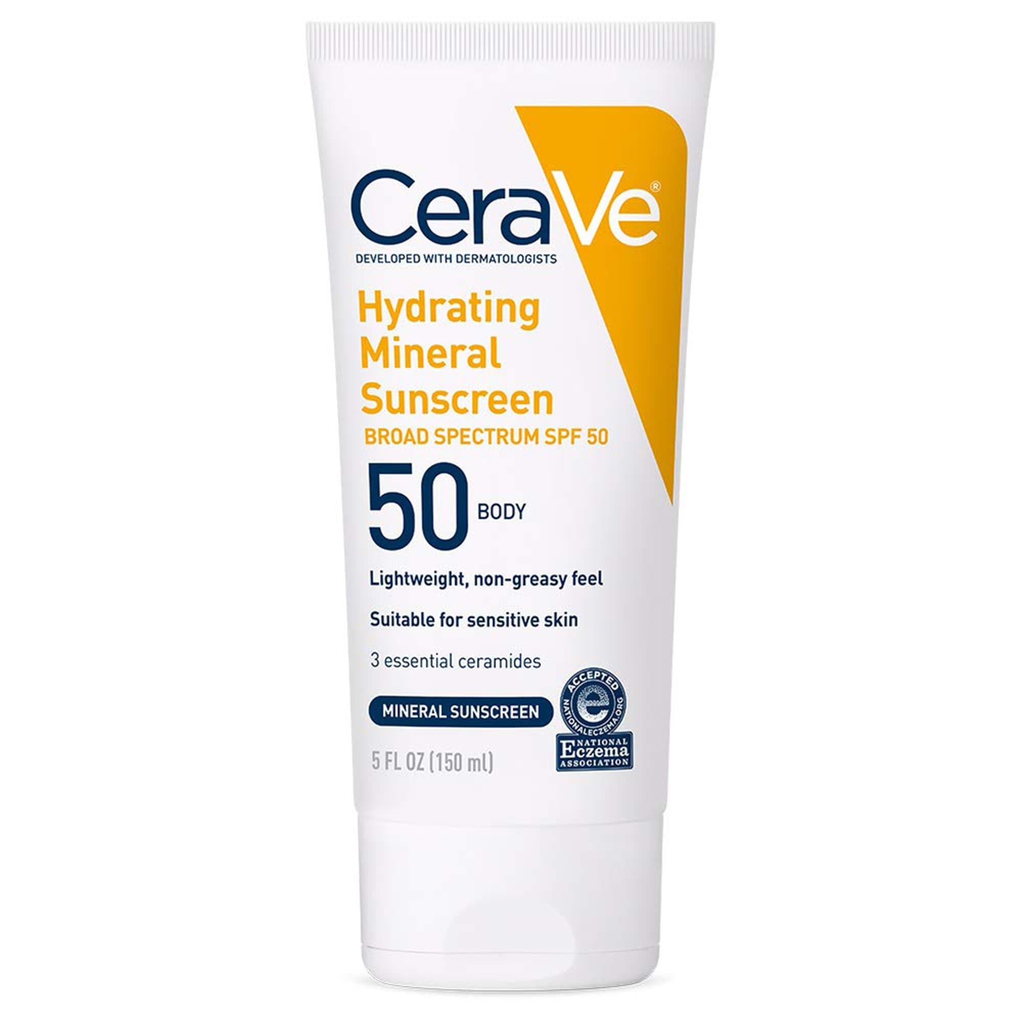 CeraVe Hydrating Mineral Sunscreen SPF Lotion