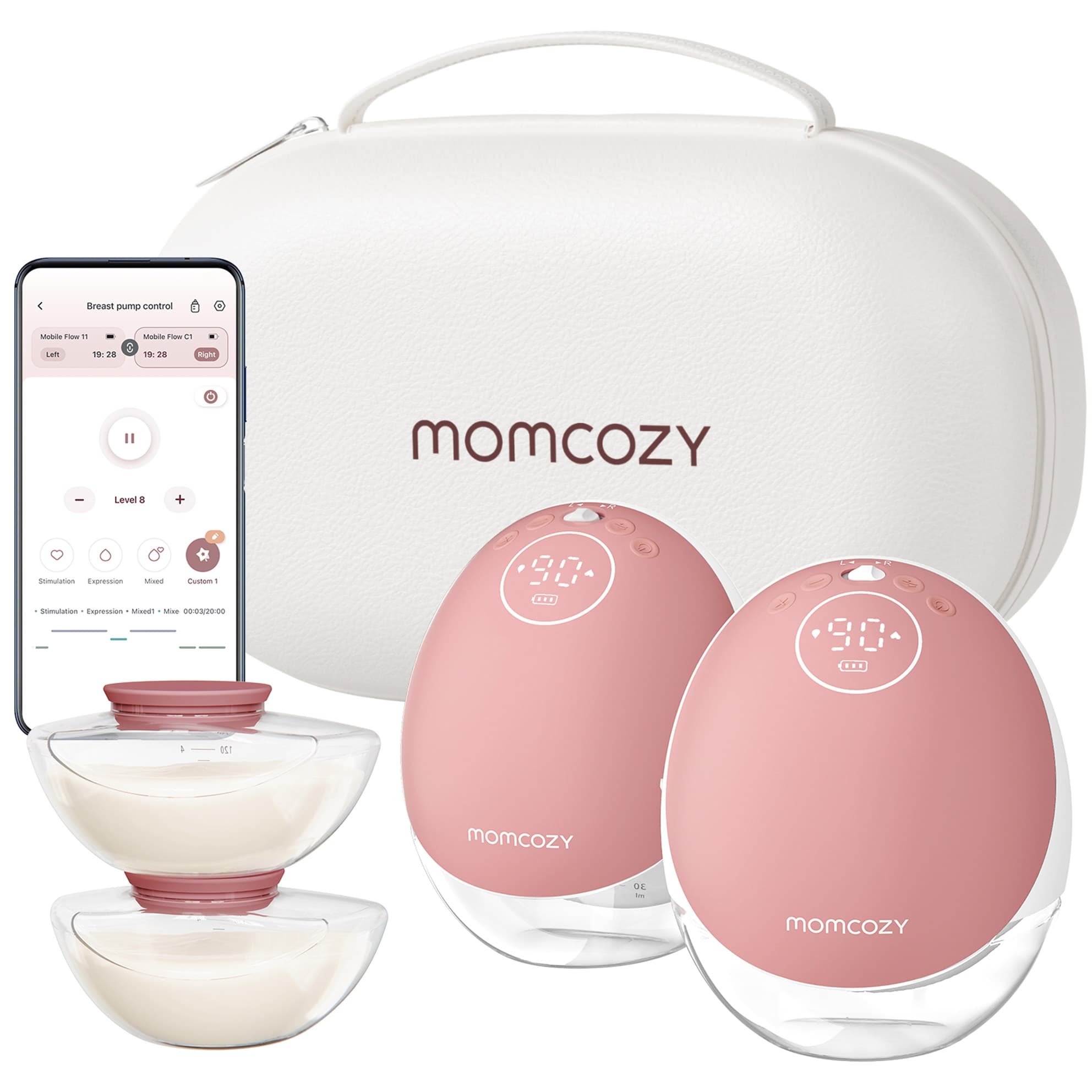 Momcozy M9 Mobile Flow Electric Breast Pump, Hands Free - Each - Image 2