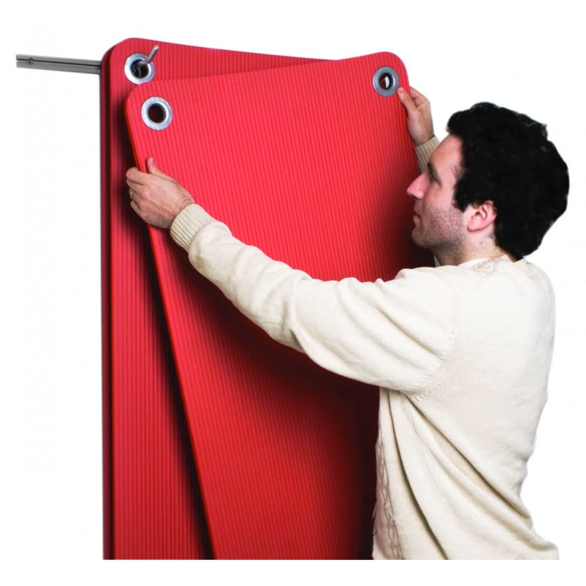 CanDo Wall Mat Hanger, 86" L x 8" H x 16" D - Image 2