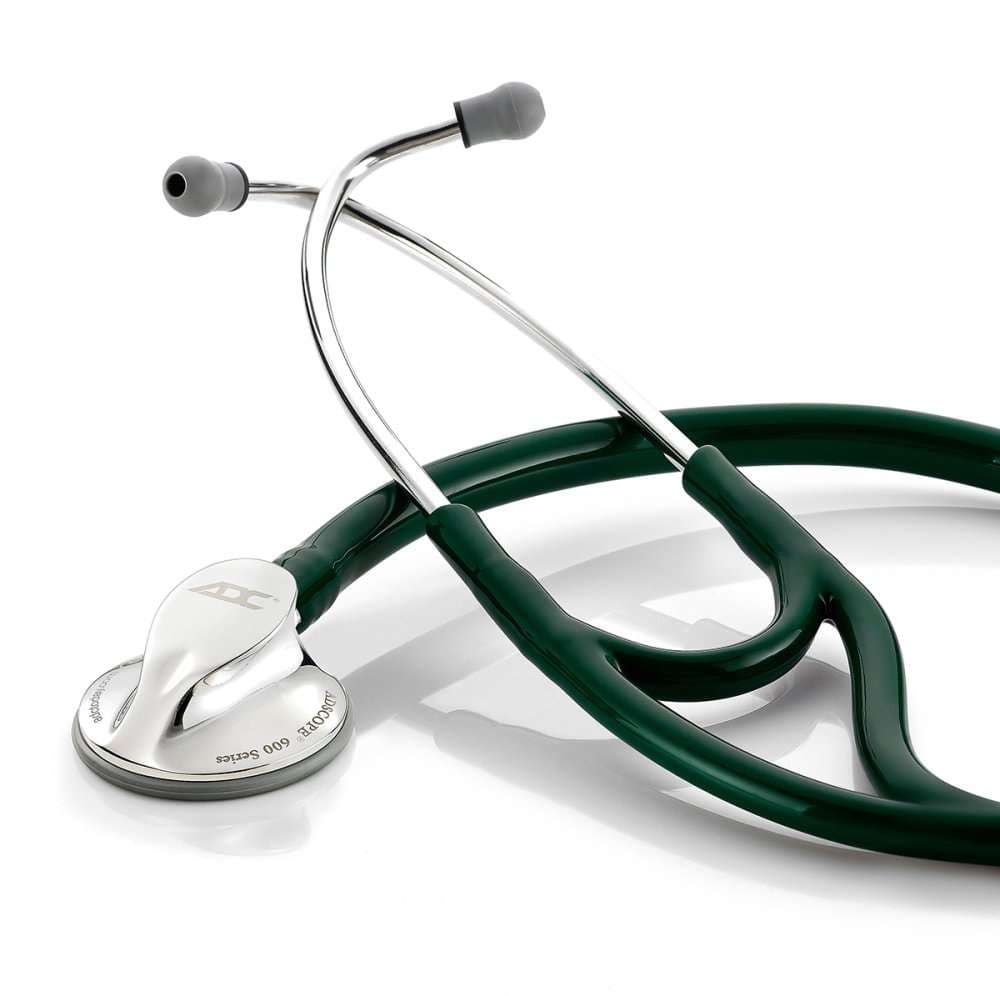ADC Adscope Platinum Cardiology Stethoscope, Dark Green - Image 1