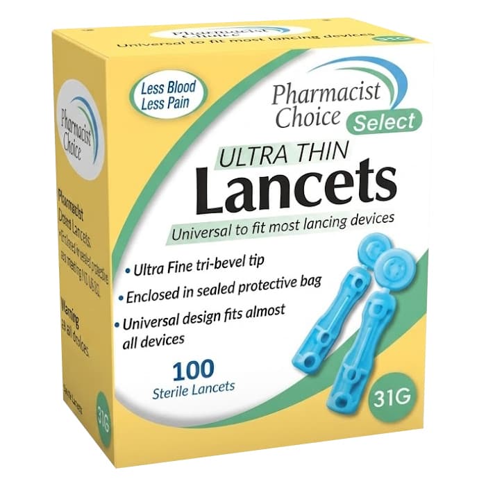 Pharmacist Choice Twist Top Sterile Lancets, 31G