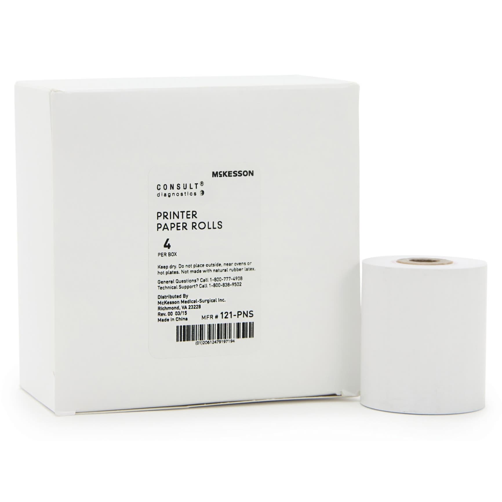 McKesson Consult Printer Paper Rolls - Case of 200 - Image 1