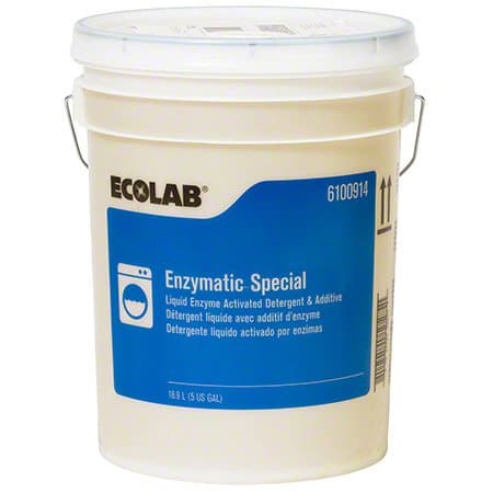 Ecolab Enzymatic Special Liquid Laundry Detergent 5 Gallon - Each - Image 1