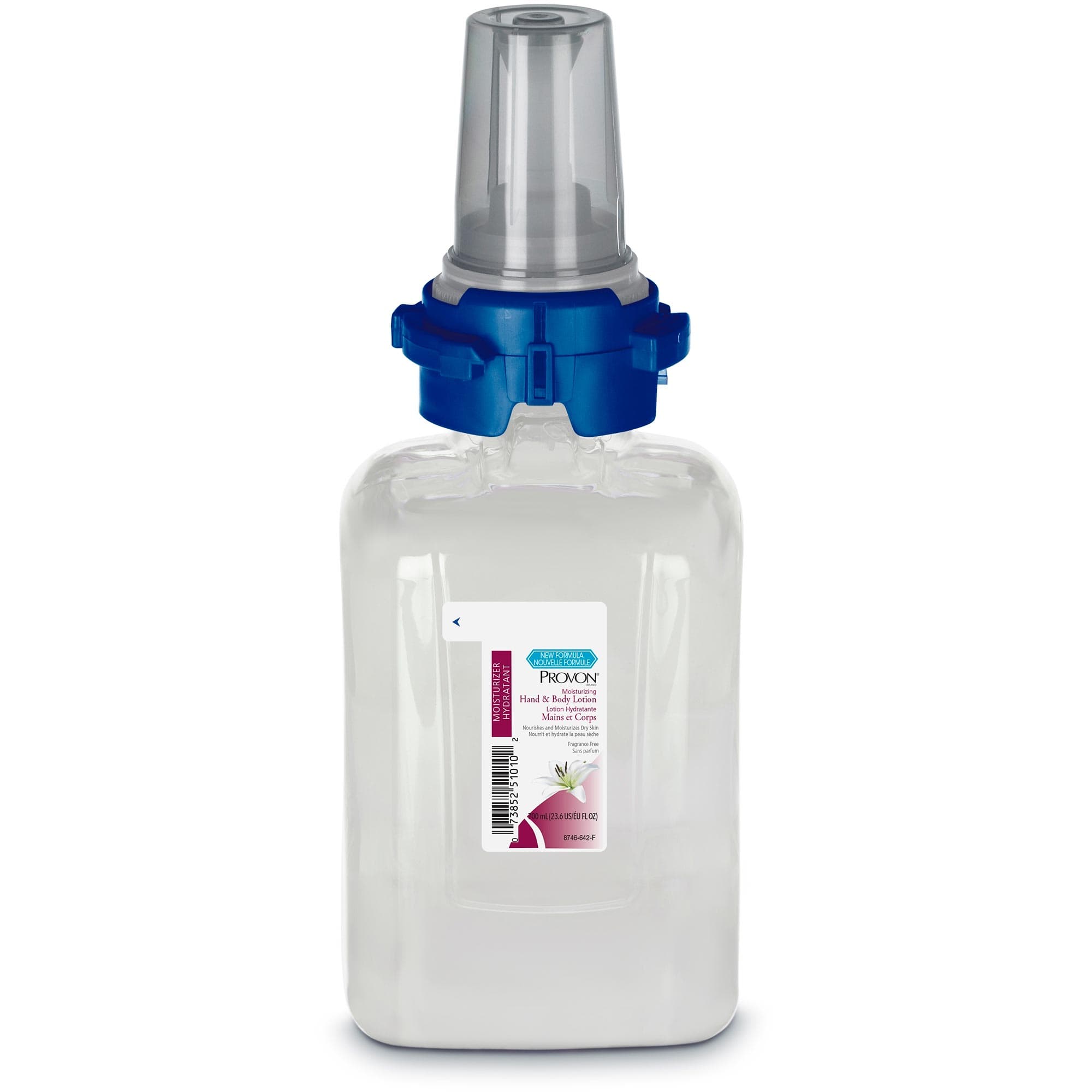 Provon Moisturizing Fragrance Free Hand And Body Lotion, 700 mL Dispenser Refill Bottle - Case of 4 - Image 1