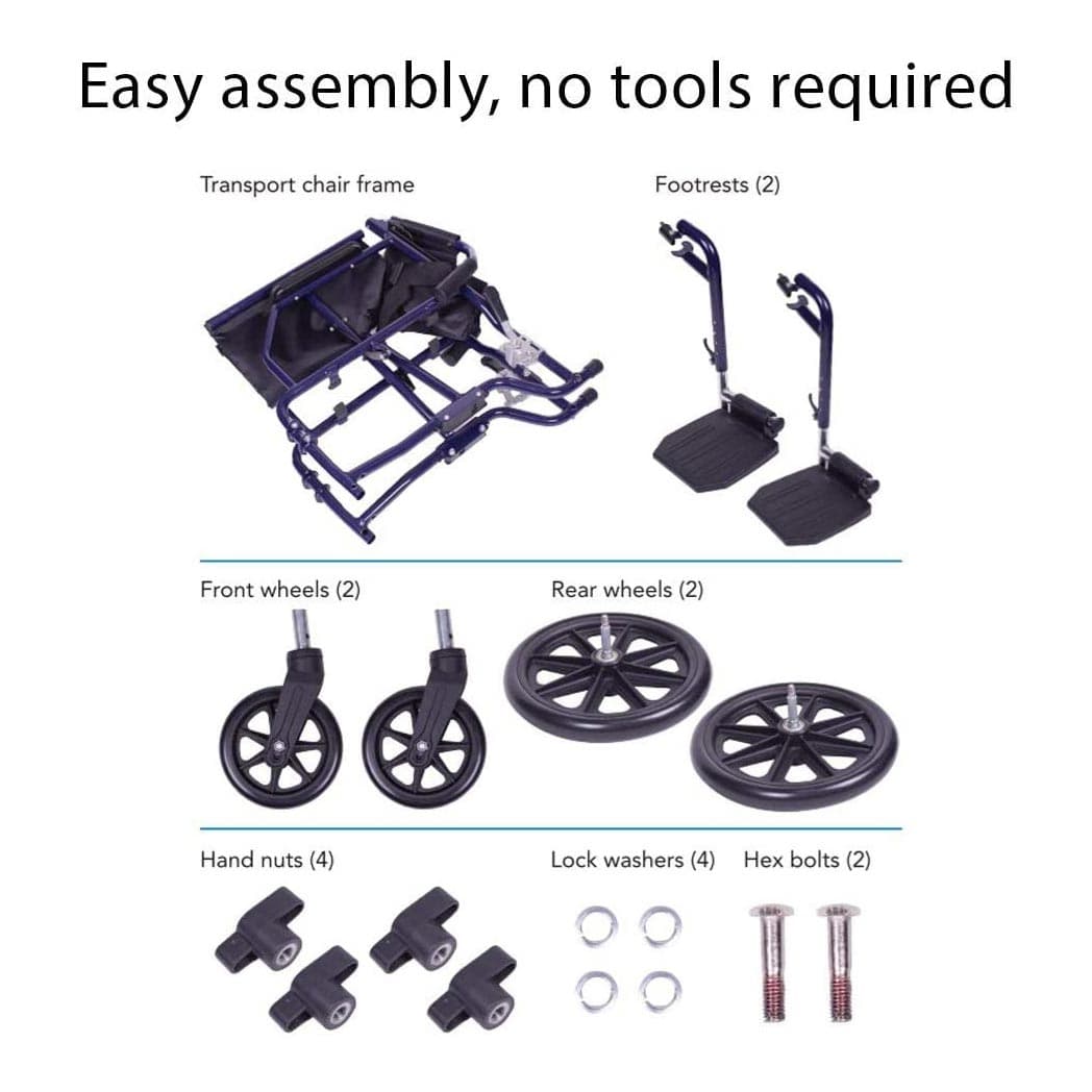 Carex Classics Transport Chair - Image 4