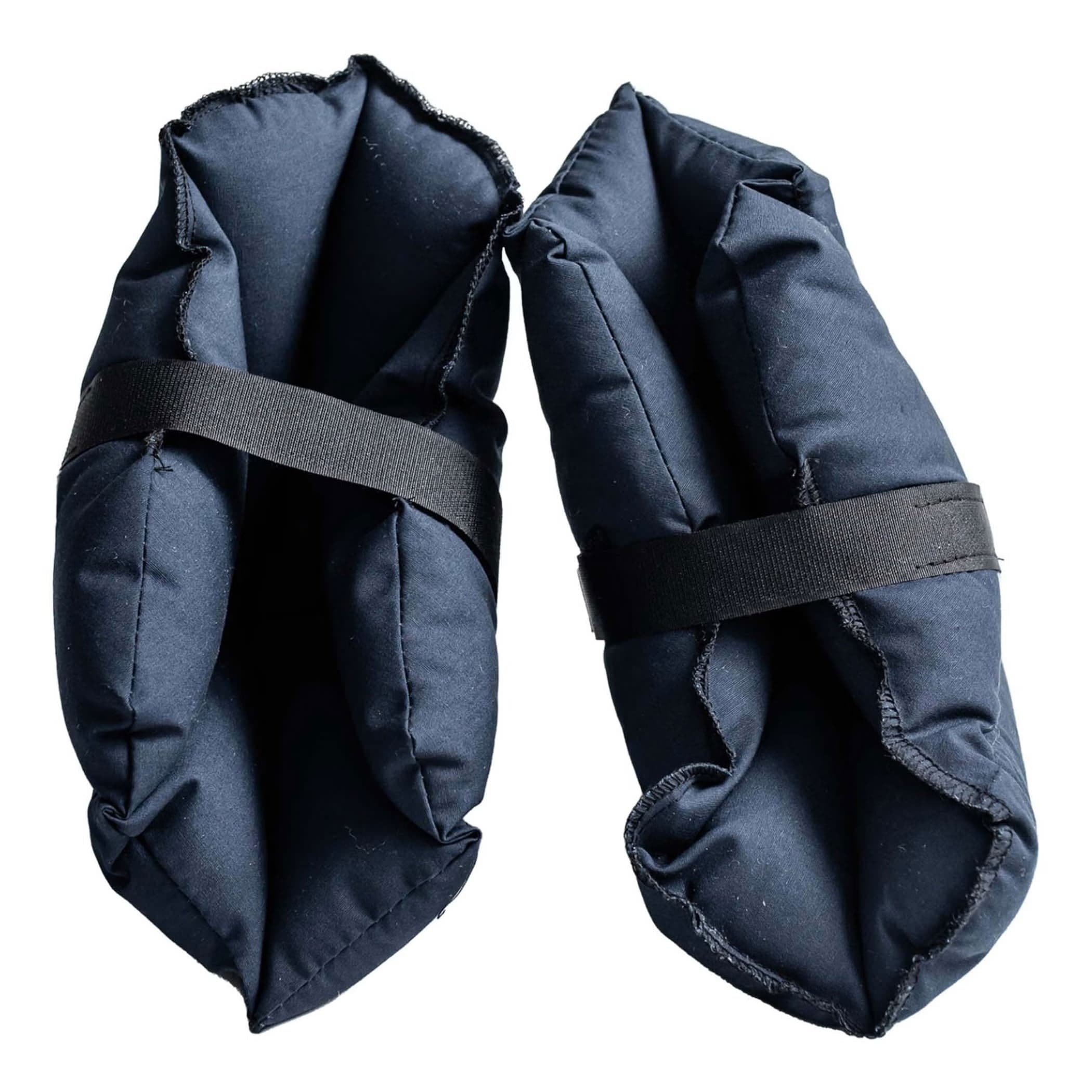 Hermell Reusable Quilted Polyester Fill Heel Protector Pad, Navy Blue - Pair