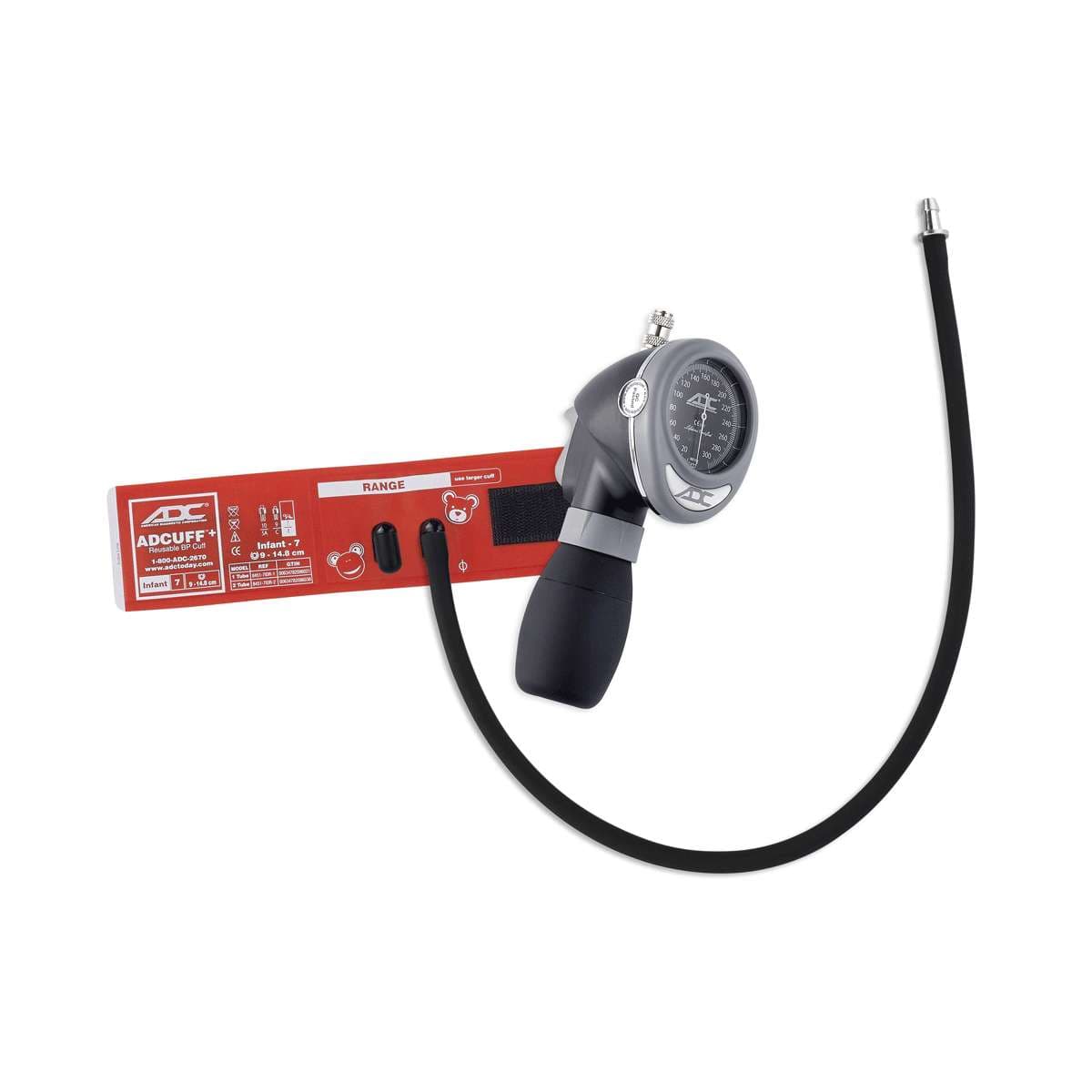 ADC Diagnostix Palm Aneroid Sphyg with Adcuff+, Orange, Infant - Image 1