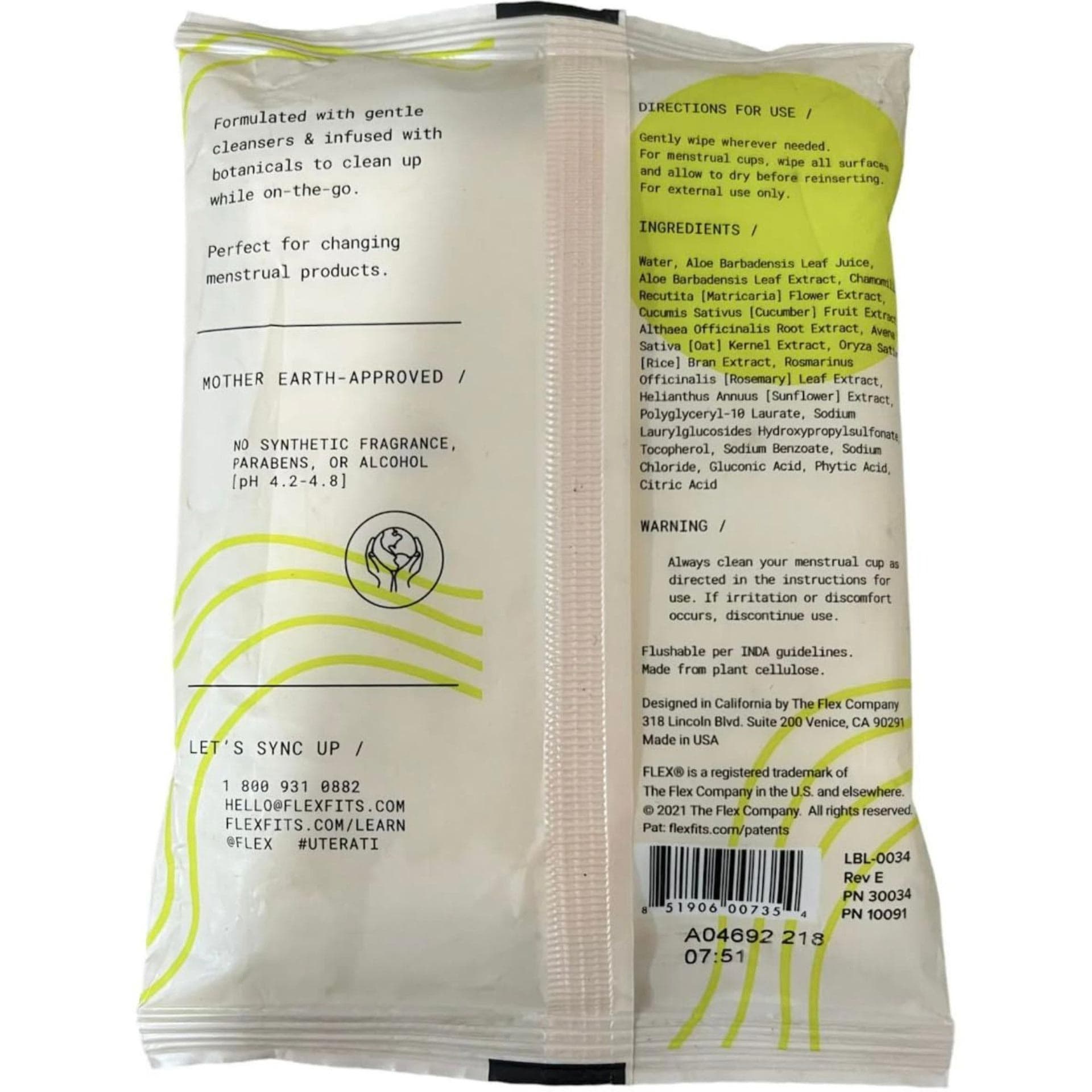 FLEX Biodegradable Wipes - Each - Image 2