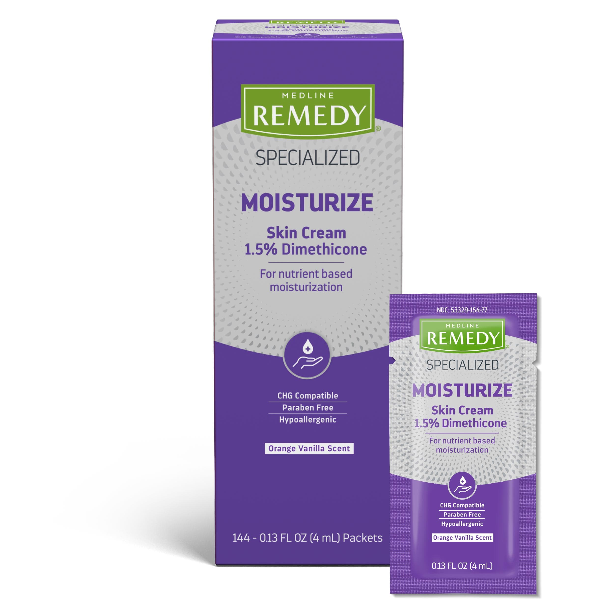 Remedy Specialized Moisturize Skin Cream, Orange Vanilla Scent, 4 ml - Case of 144 - Image 1