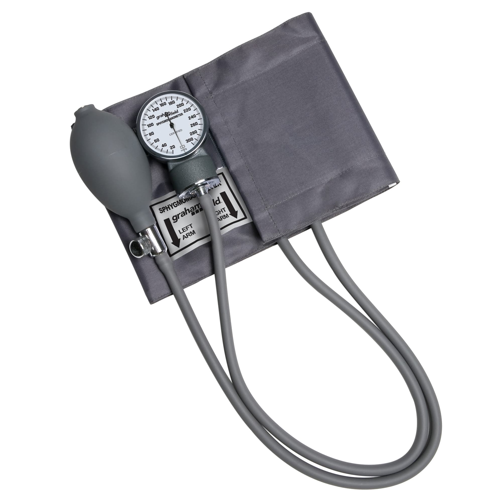 Labtron Labstar Deluxe Sphygmomanometer, Adult, Grey - Image 1
