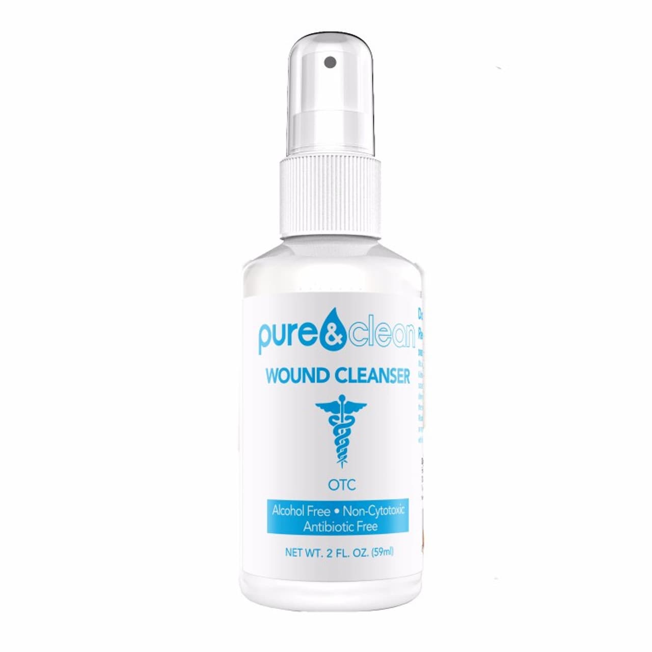Pure and Clean Wound Cleanser NonSterile, Pump Bottle, 2 oz. - Box of 24 - Image 1