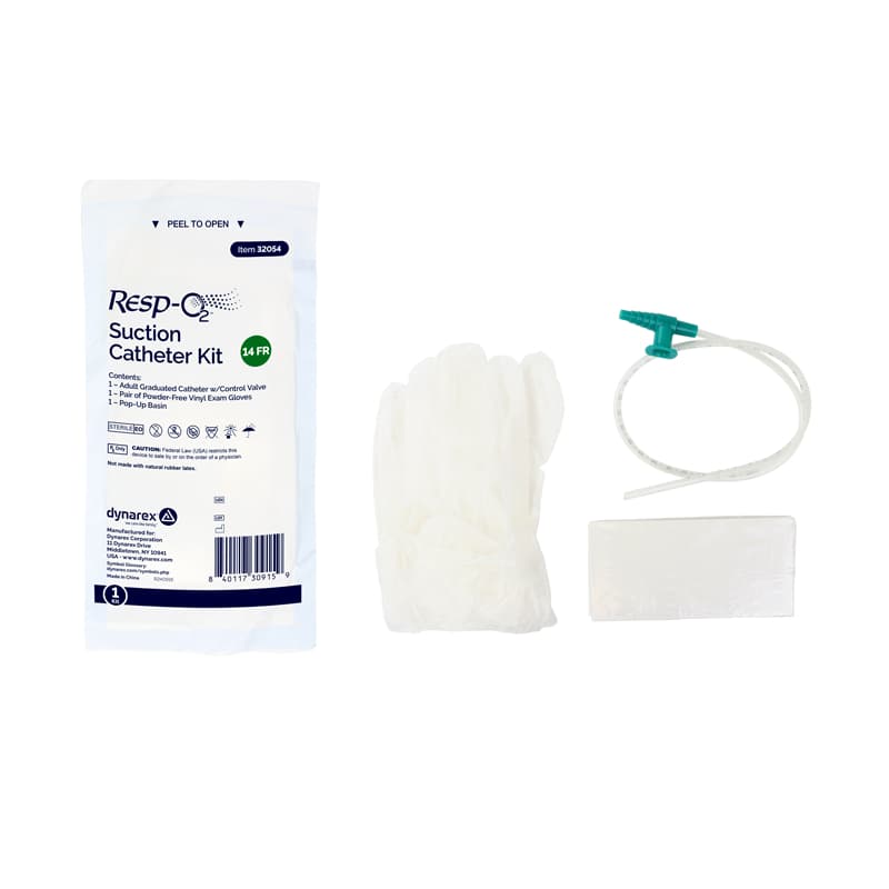 Dynarex Resp-02 Suction Catheter Kit - 14 Fr - Image 1