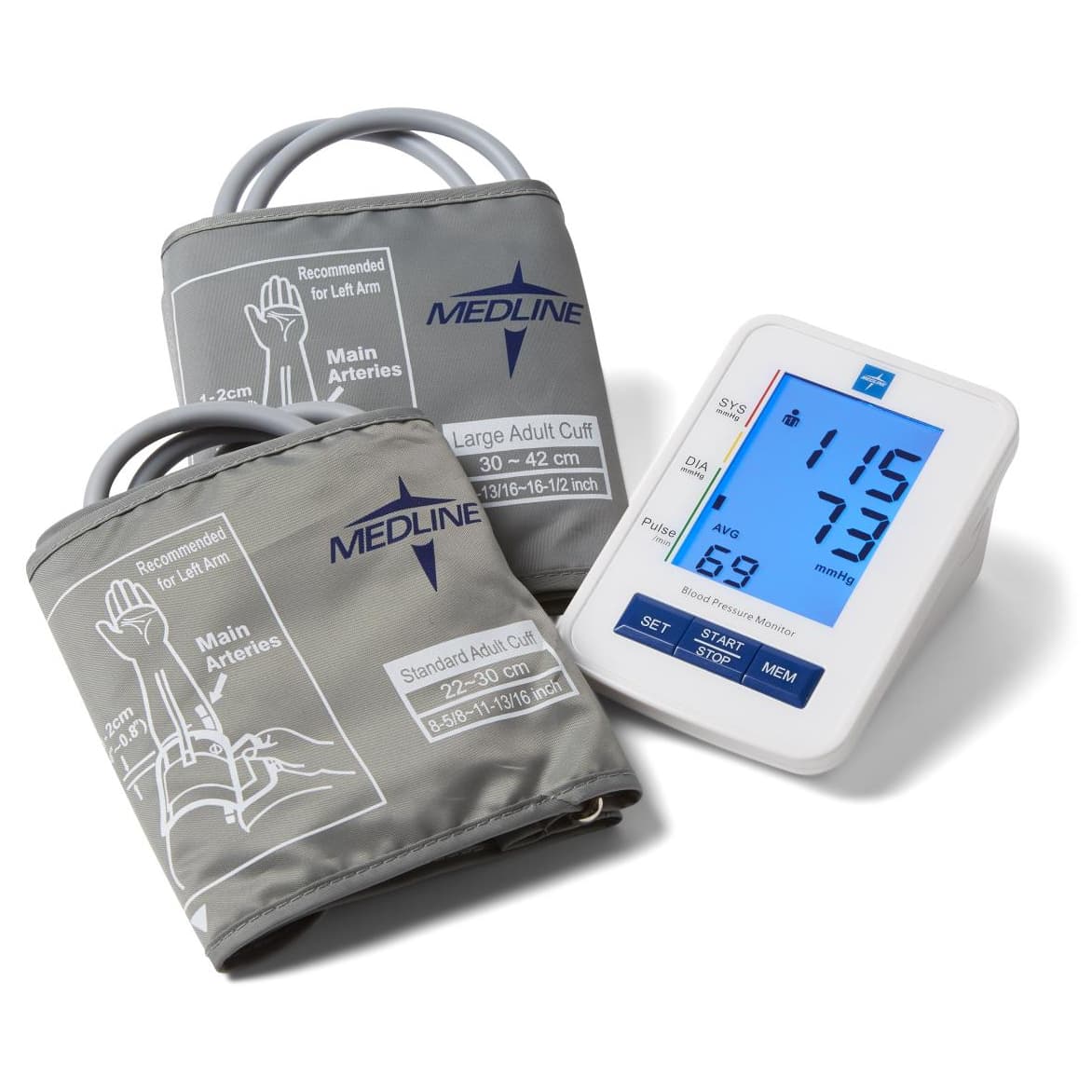 Medline Plus Aneroid Sphygmomanometer Adult Cuff BP Monitor - Image 1