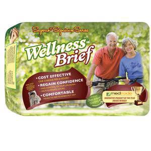Unique Wellness Superio Adult Diaper Briefs, Medium - Package of 18 - Image 1