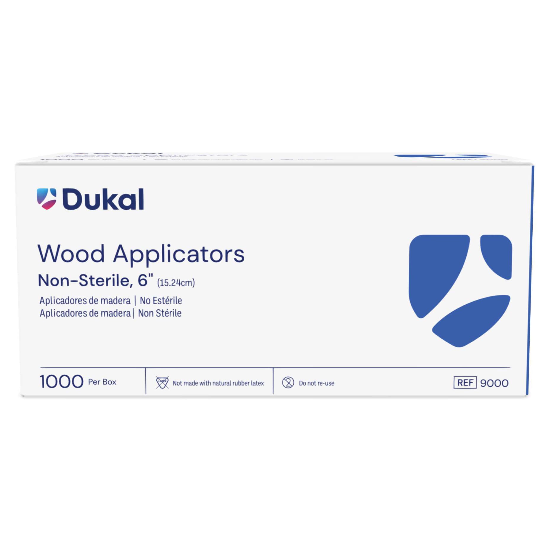 Dukal Applicator Stick 6 Inch Wood Shaft NonSterile Without Tip - Case of 30000 - Image 1