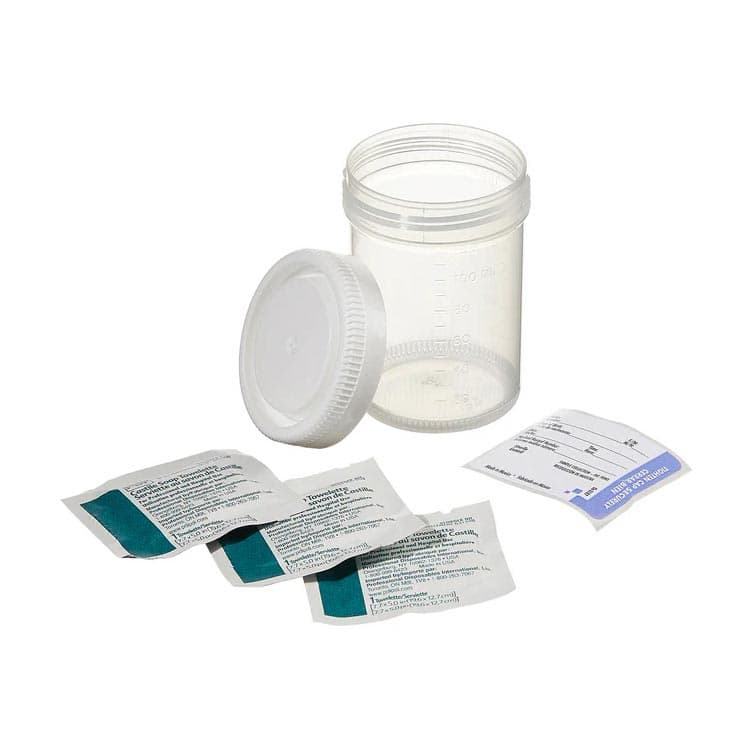 Samco Bio-Tite Urine Specimen Collection Kit without Funnel, 120 ml - Case of 100 - Image 1