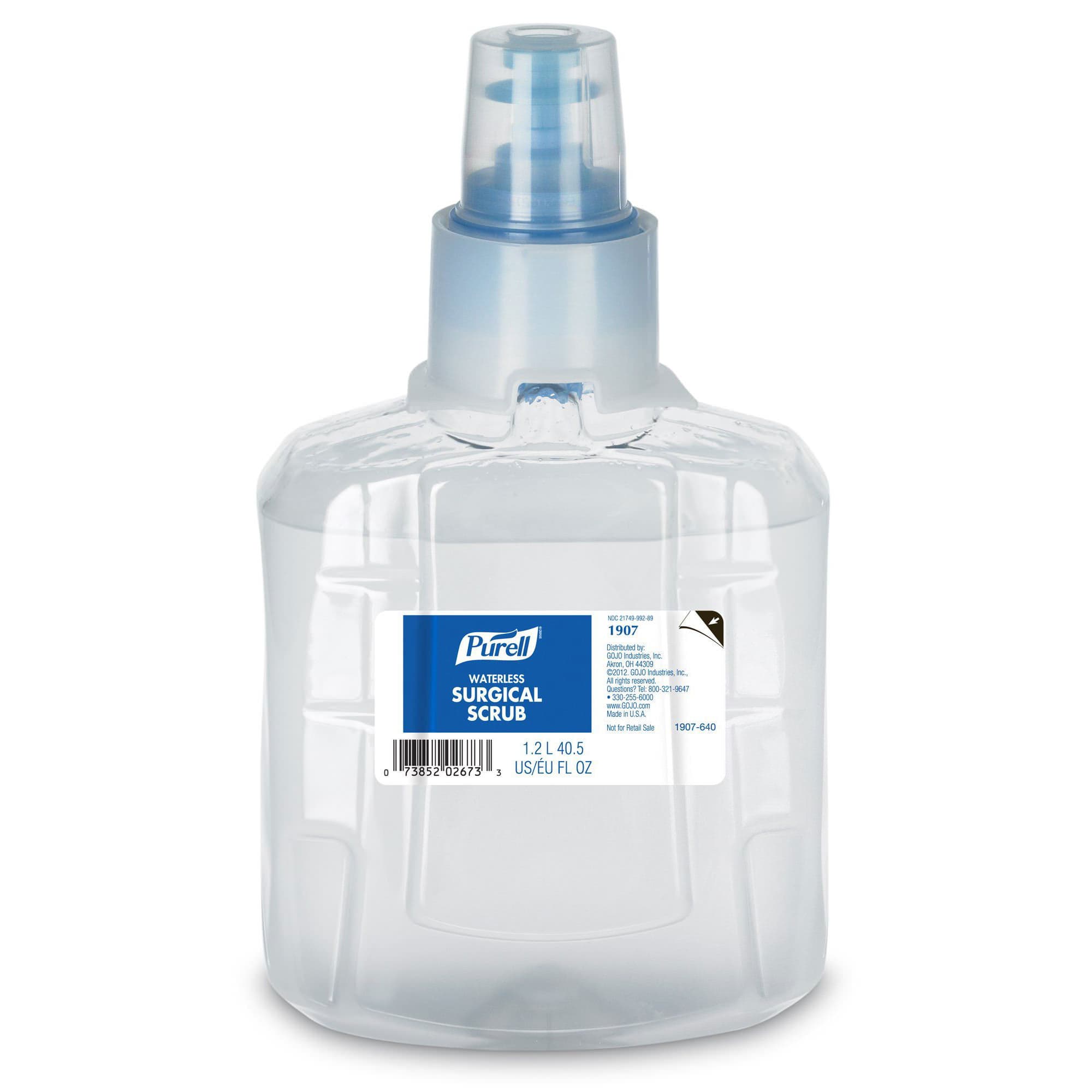 Purell Waterless Surgical Scrub Gel, LTX 12 Dispenser Refill Bottle, 1,200 mL - Case of 2 - Image 1