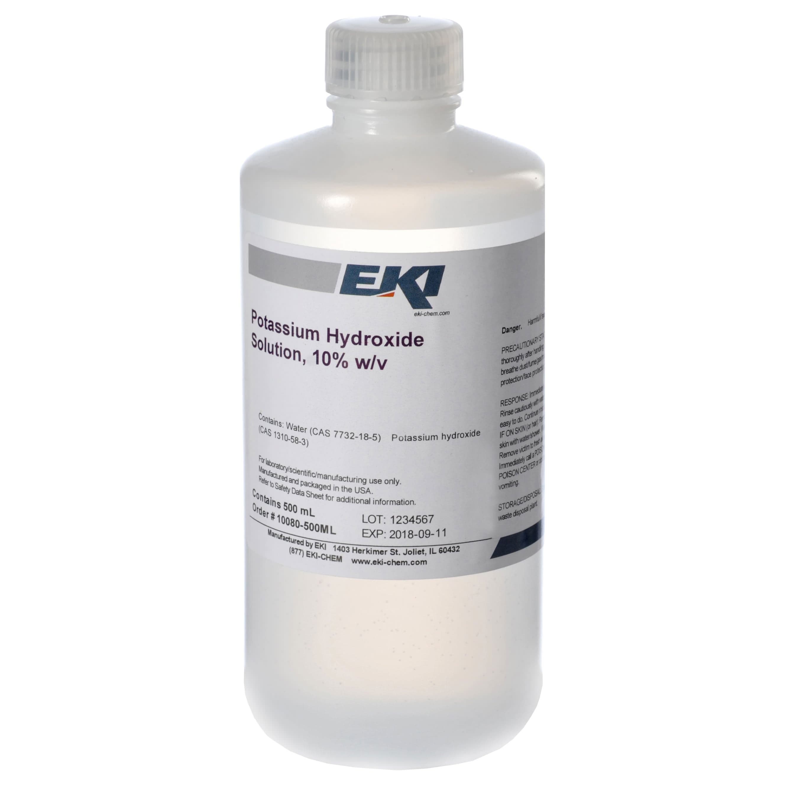 Reagent Potassium Hydroxide Microbiology, 10 %, 500 ml - Each - Image 1
