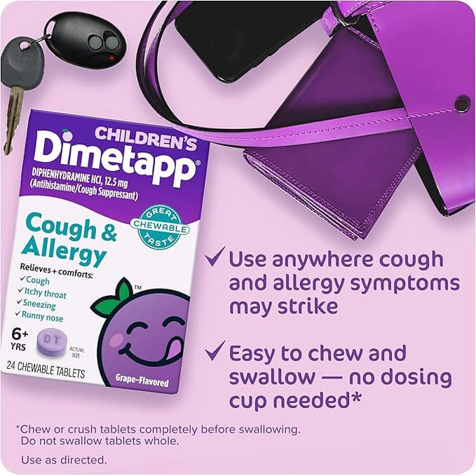 Child's Dimetapp Cough & Allergy Chewable - 24 Count - Image 5