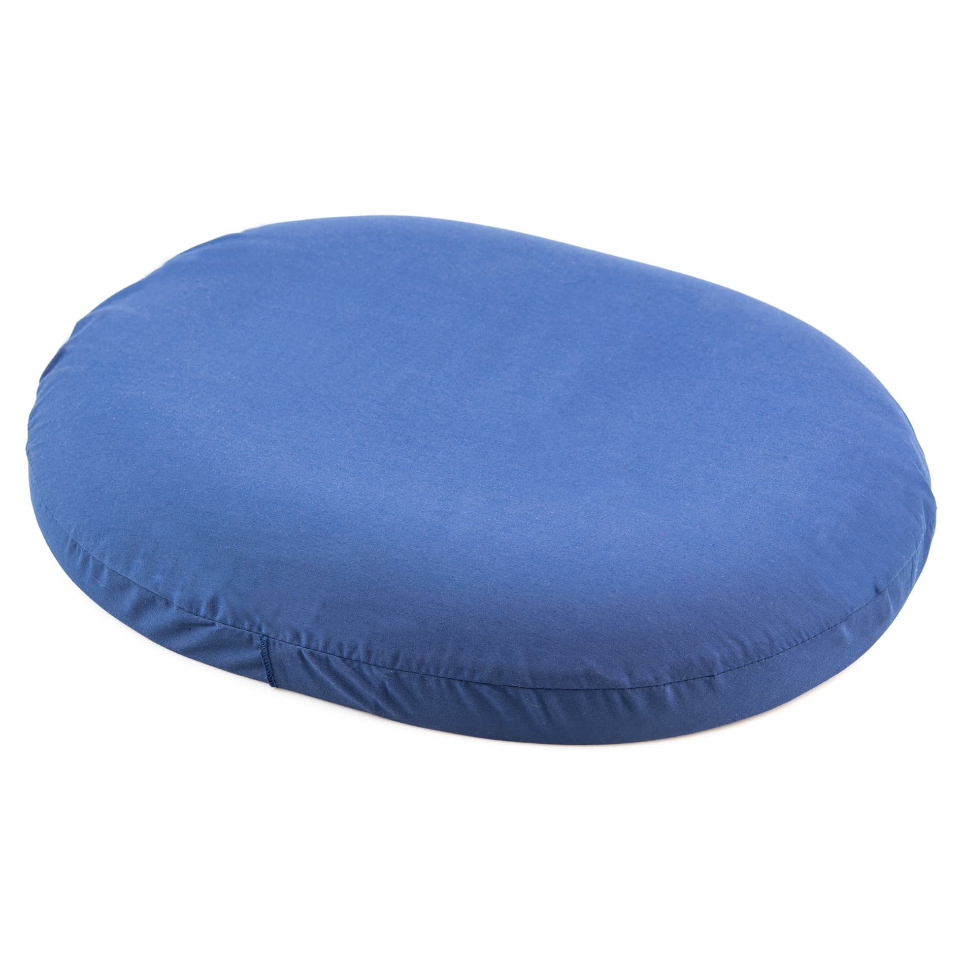 McKesson Donut Seat Cushion With Navy Cloth Cover, 14 Inch Diameter - Image 1