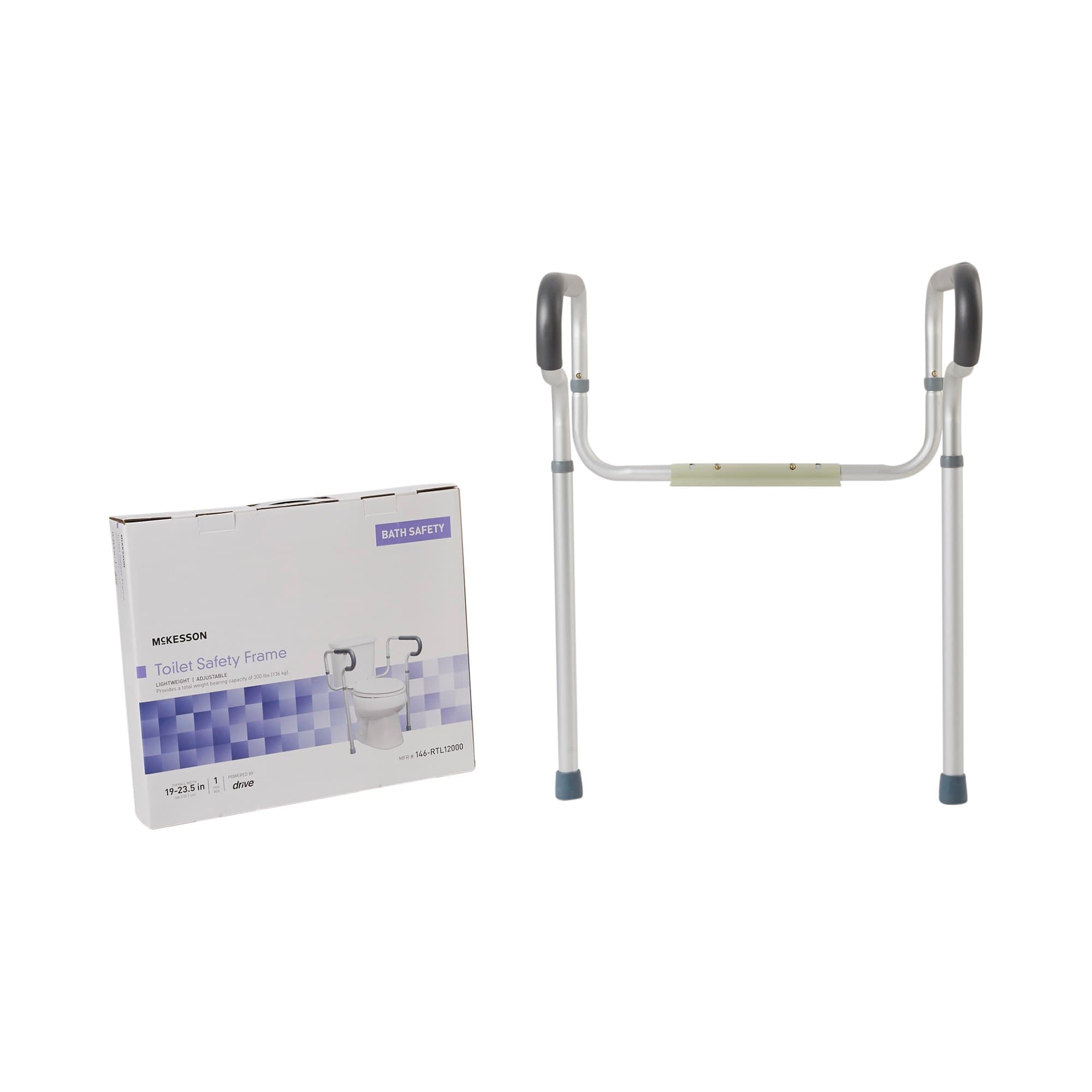 McKesson Toilet Safety Rail, 300 lbs. Weight Capacity - Image 1