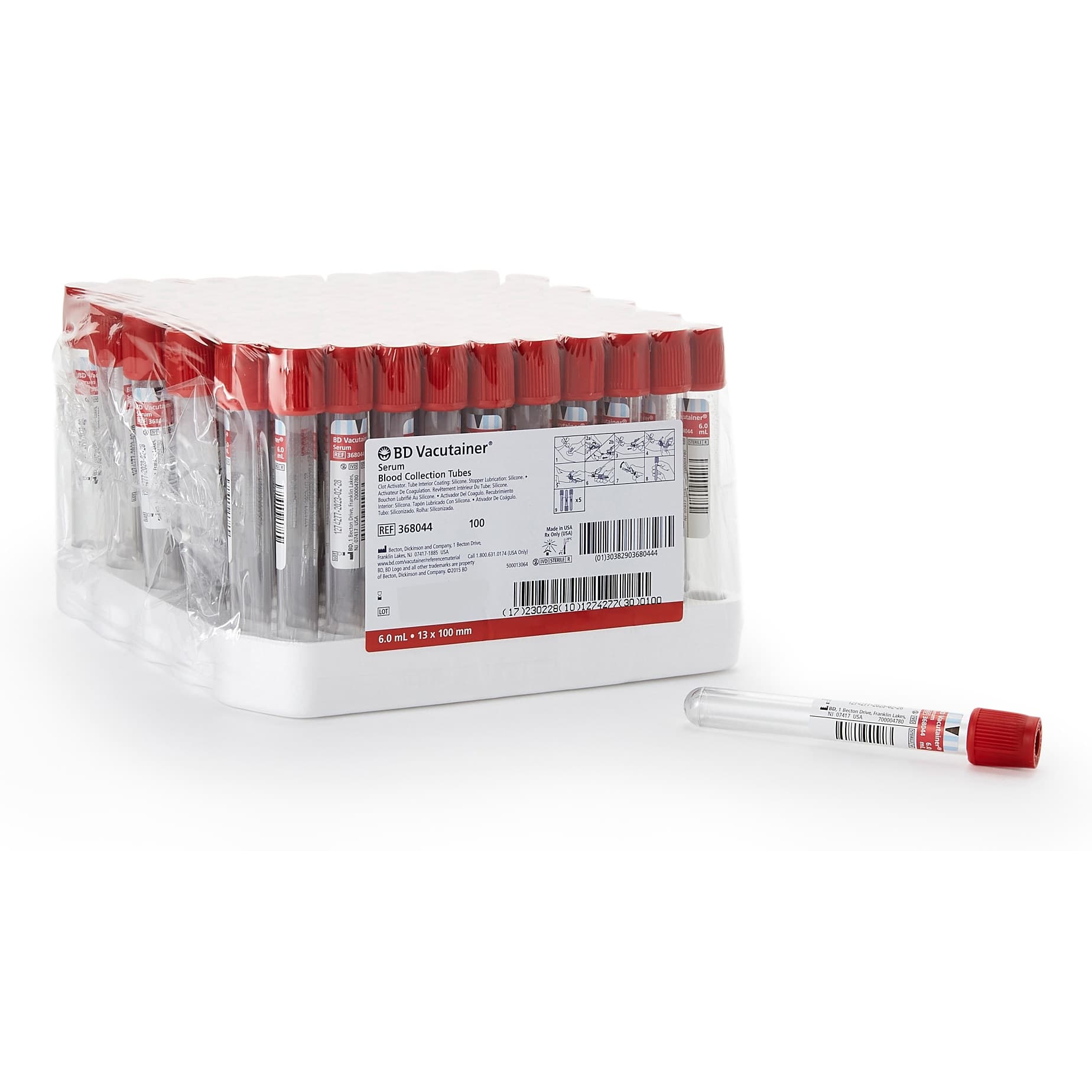 BD Vacutainer Plus Venous Blood Collection Tube Clot Activator