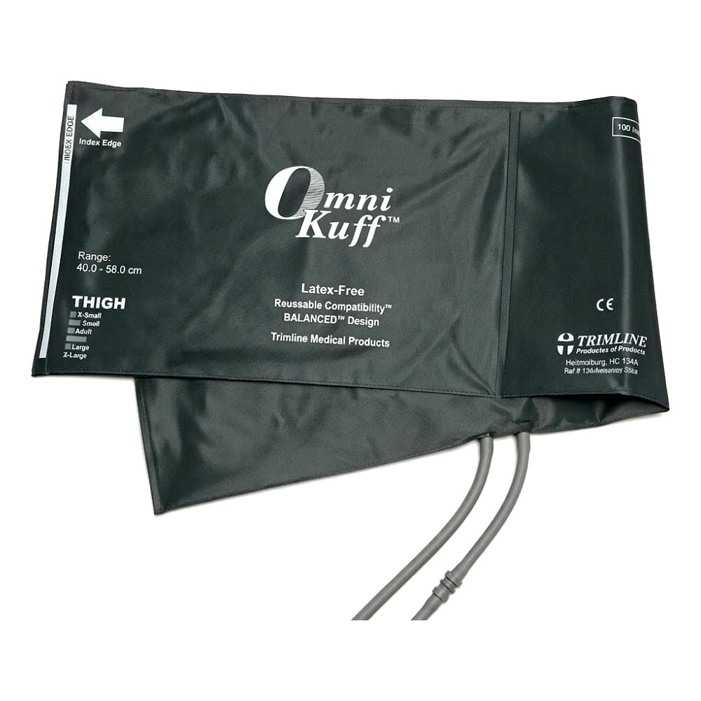 Omni-Kuff Blood Pressure Cuff and Bulb Adult Arm, Size 13, Gray - Image 1