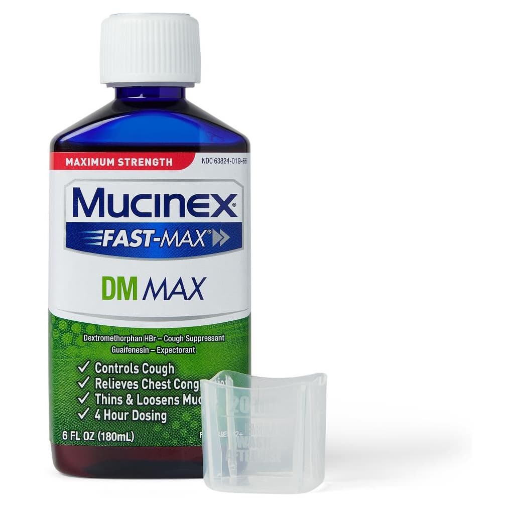 Mucinex FAST-MAX DM Max Cough and Cold Liquid, 6 oz - Image 2