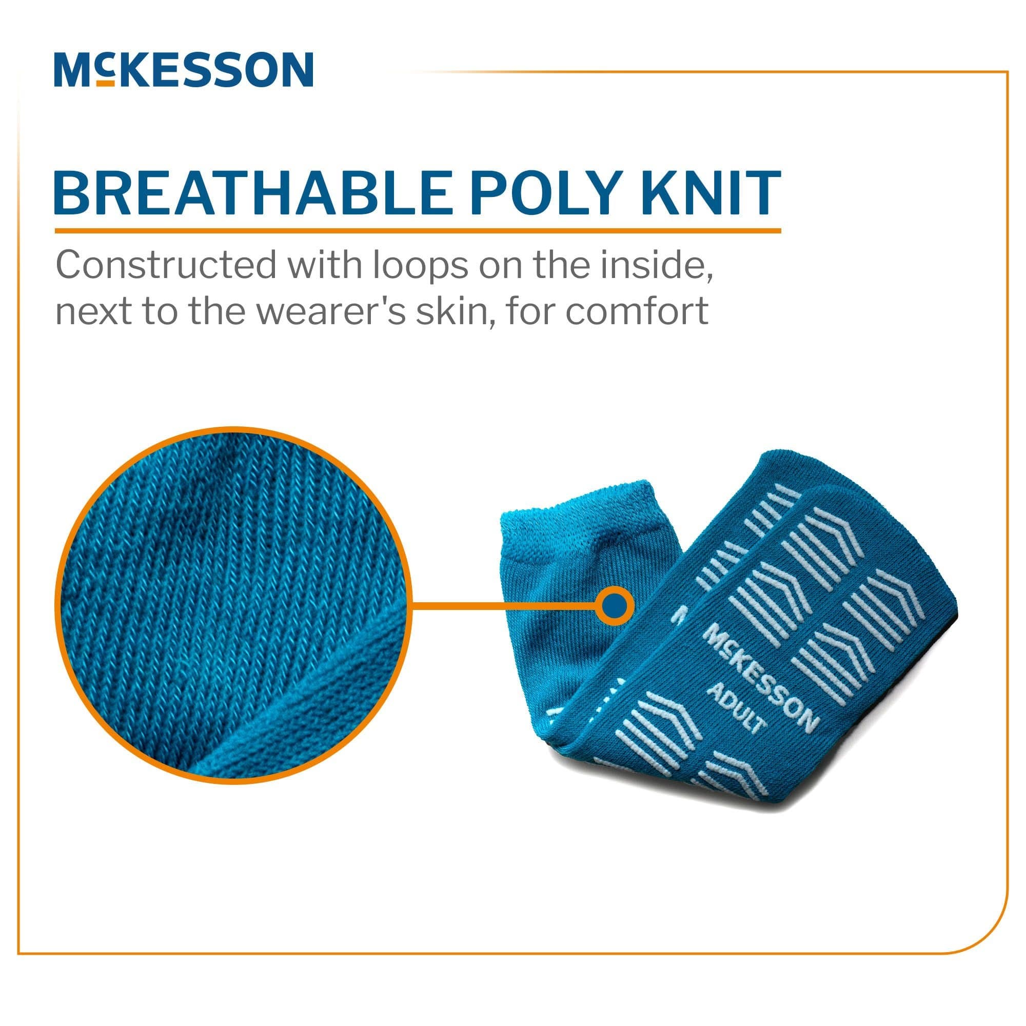 McKesson Unisex Adult Double Tread Slipper Socks, X-Large - Image 5