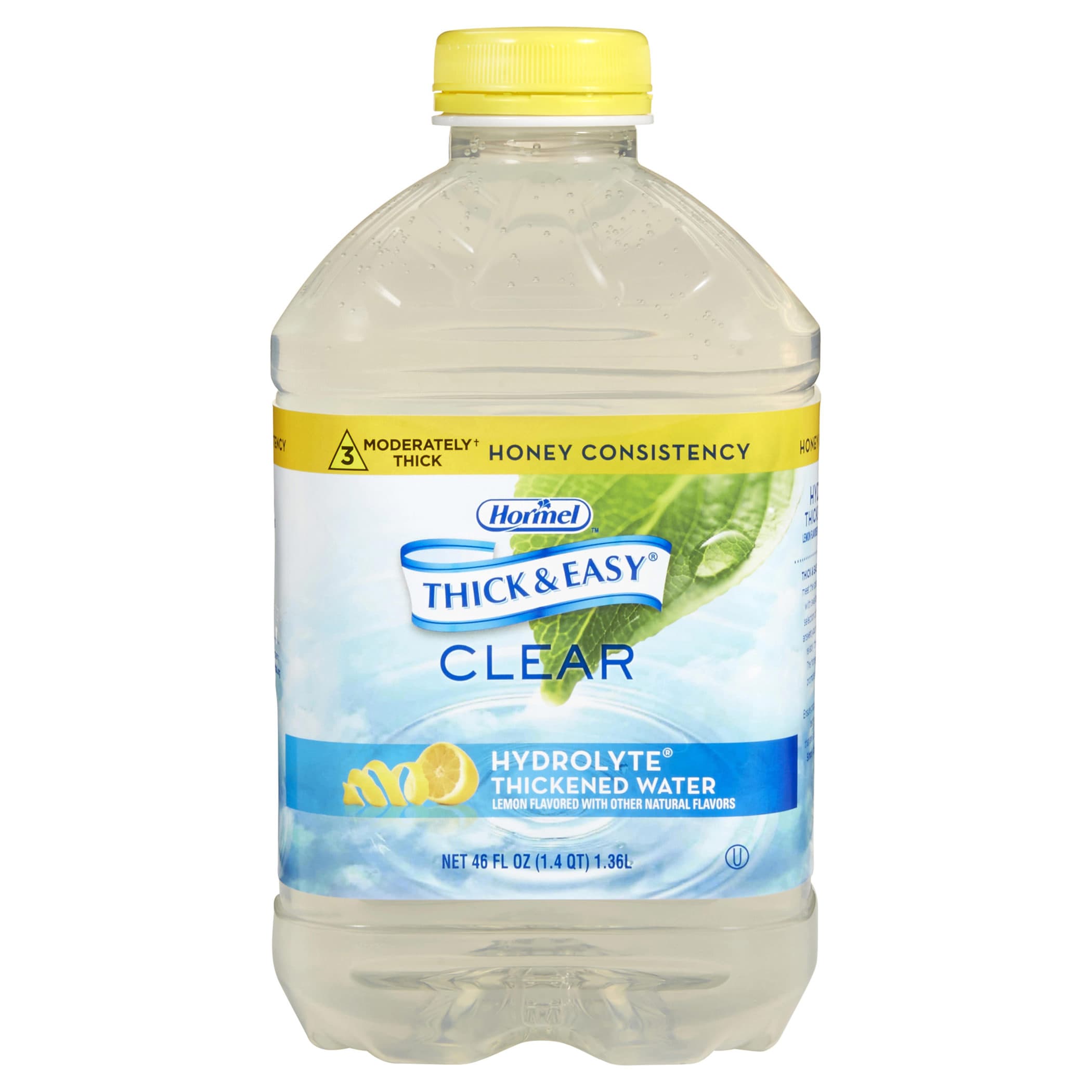 Thick & Easy Clear Hydrolyte Honey Consistency Thickened Water, Lemon, 46 Oz - Each - Image 1