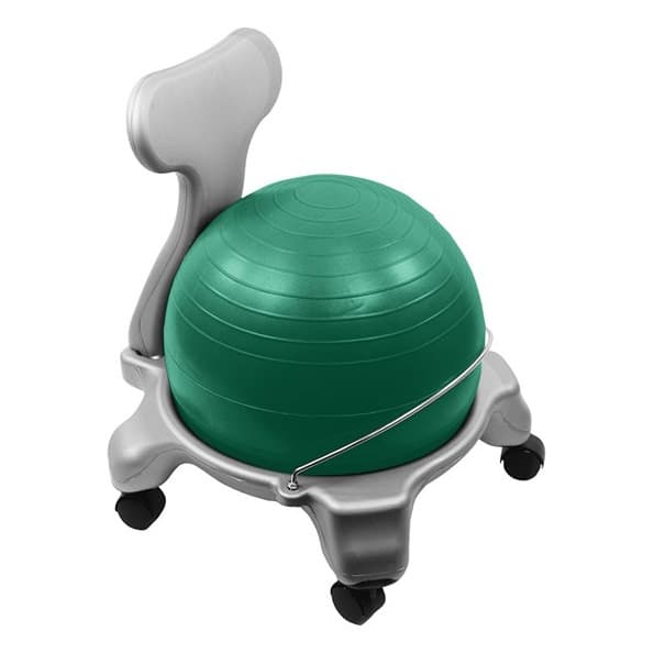 CanDo Plastic Ball Chair, Child, Green - Image 1