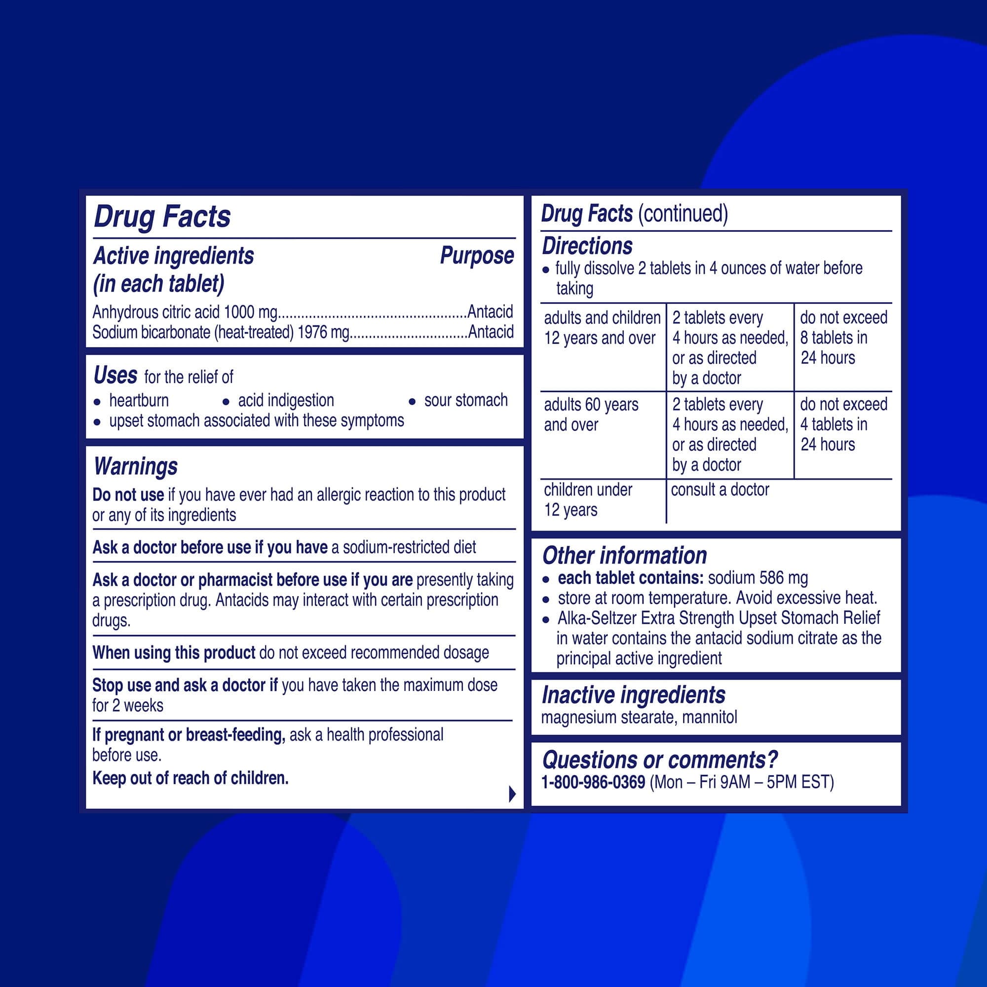 Alka-Seltzer Extra Strength Effervescent - Box of 24 - Image 7