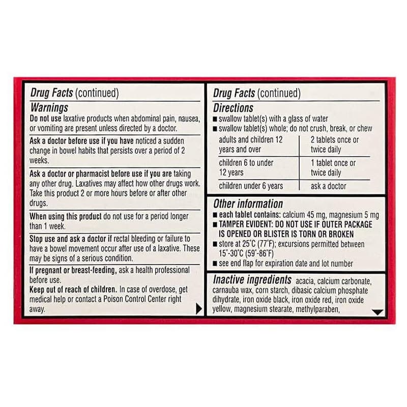 Leader Sennosides Regular Strength Laxative Tablet, 15 mg, 30 Count - Each - Image 2