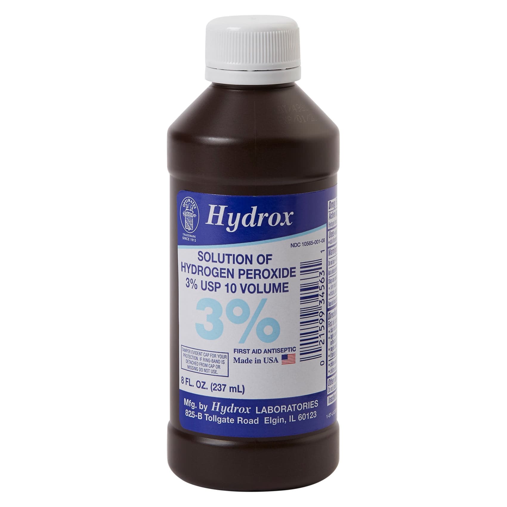 McKesson Hydrogen Peroxide 3% Solution, 8 oz - Case of 12 - Image 1