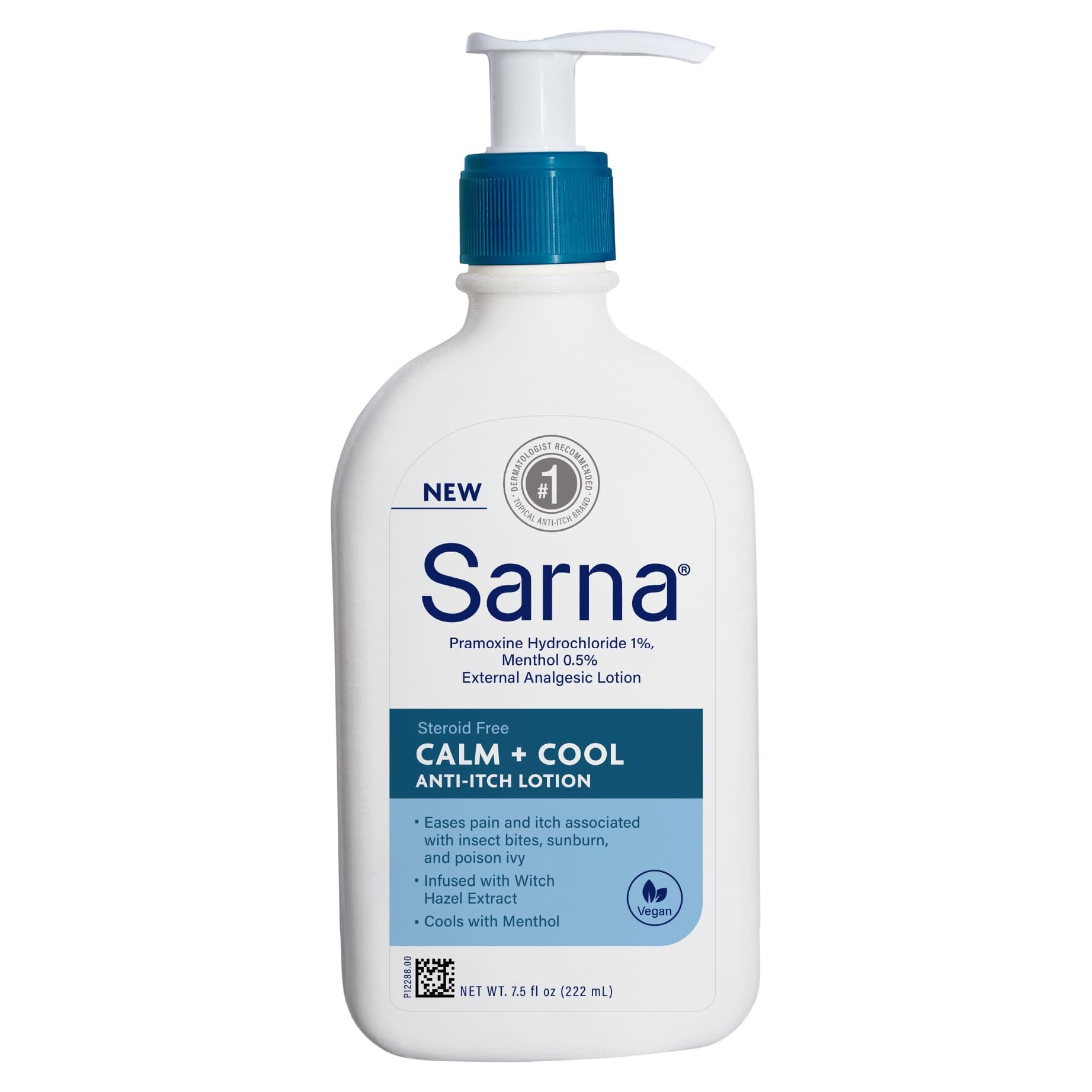 Sarna Anti-Itch Hand and Body Lotion, Unscented, 7.5 oz