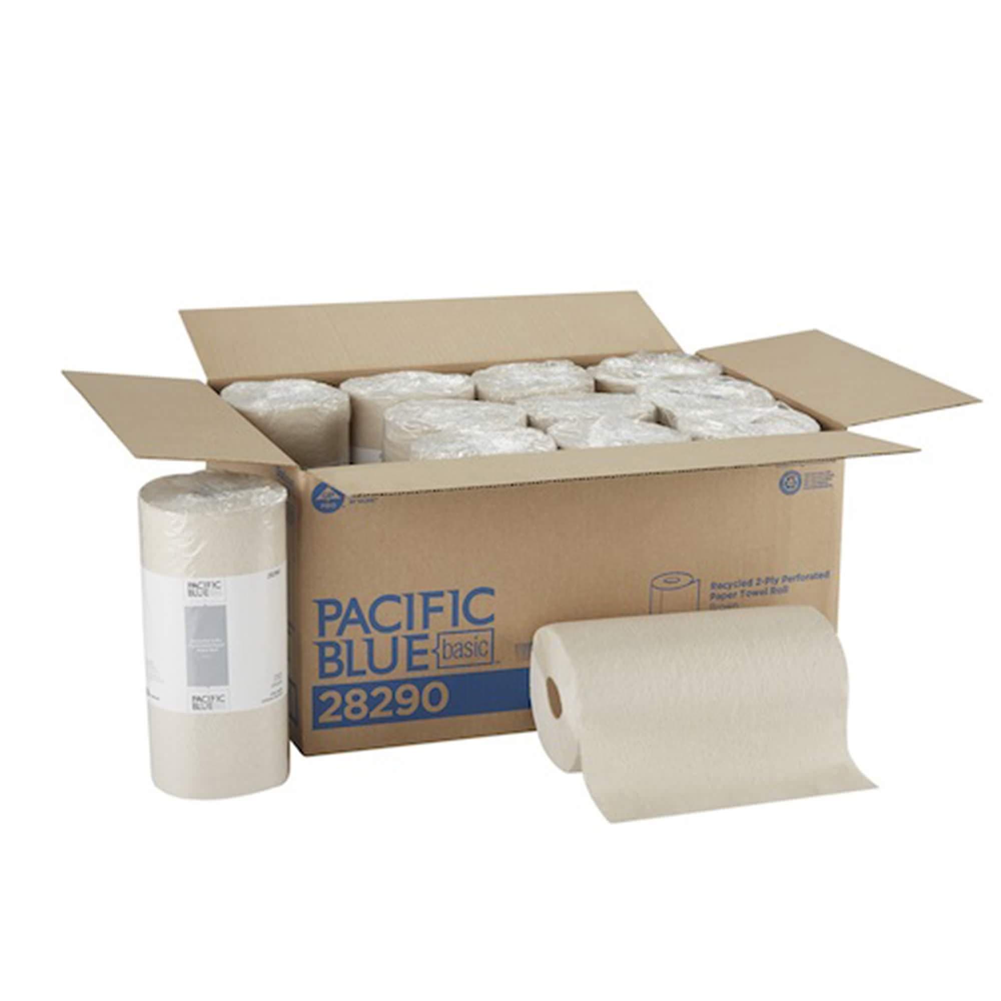 Pacific Blue Basic Kitchen Paper Towel Brown 2-Ply - Image 3
