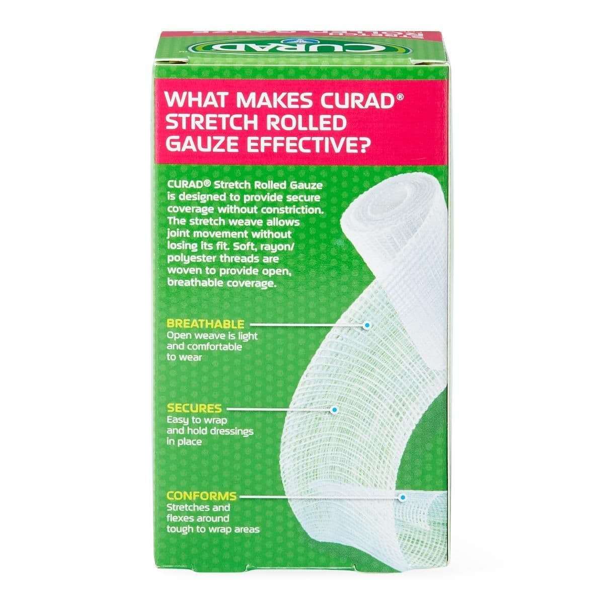 Curad Rolled Gauze Bandage, 3" x 4-1/10 yards - Image 3