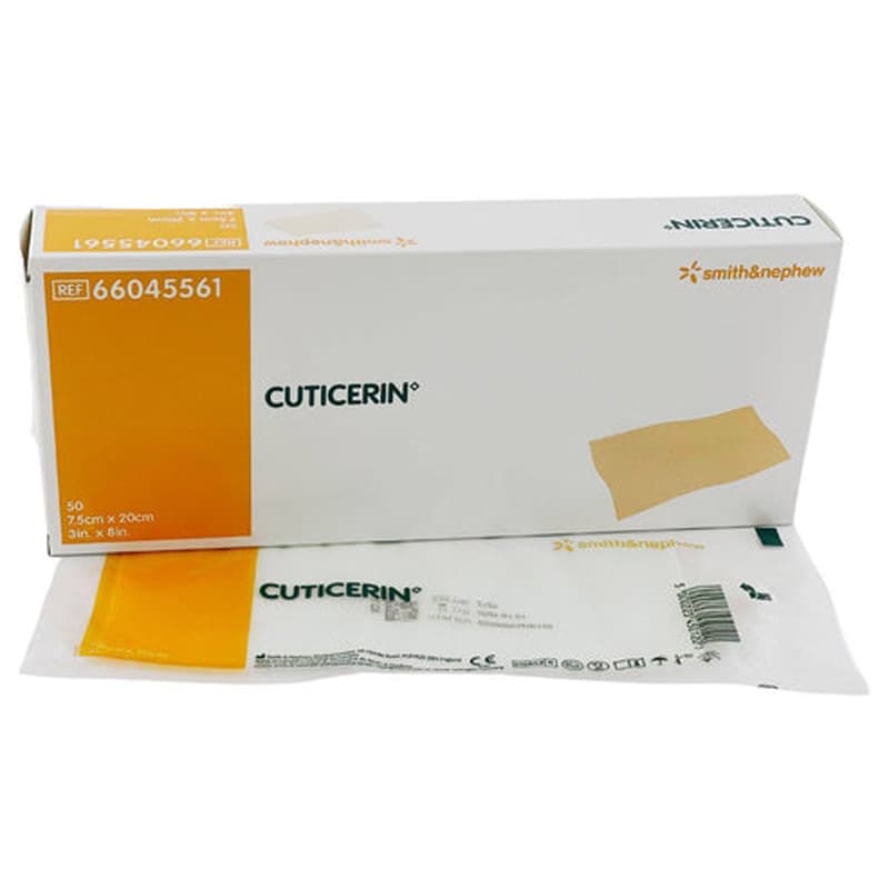 Smith and Nephew Cuticerin Low-Adherent Surgical Dressing, 3 x 8 Inch - Box of 50 - Image 1