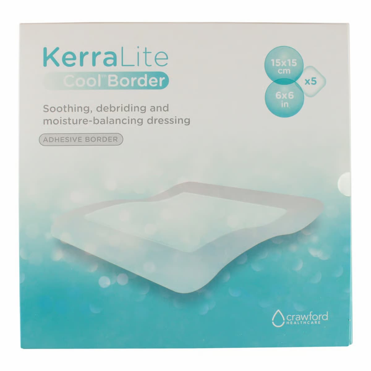 KerraLite Cool Adhesive Border Hydrogel Moisture Balancing Dressing - Image 3
